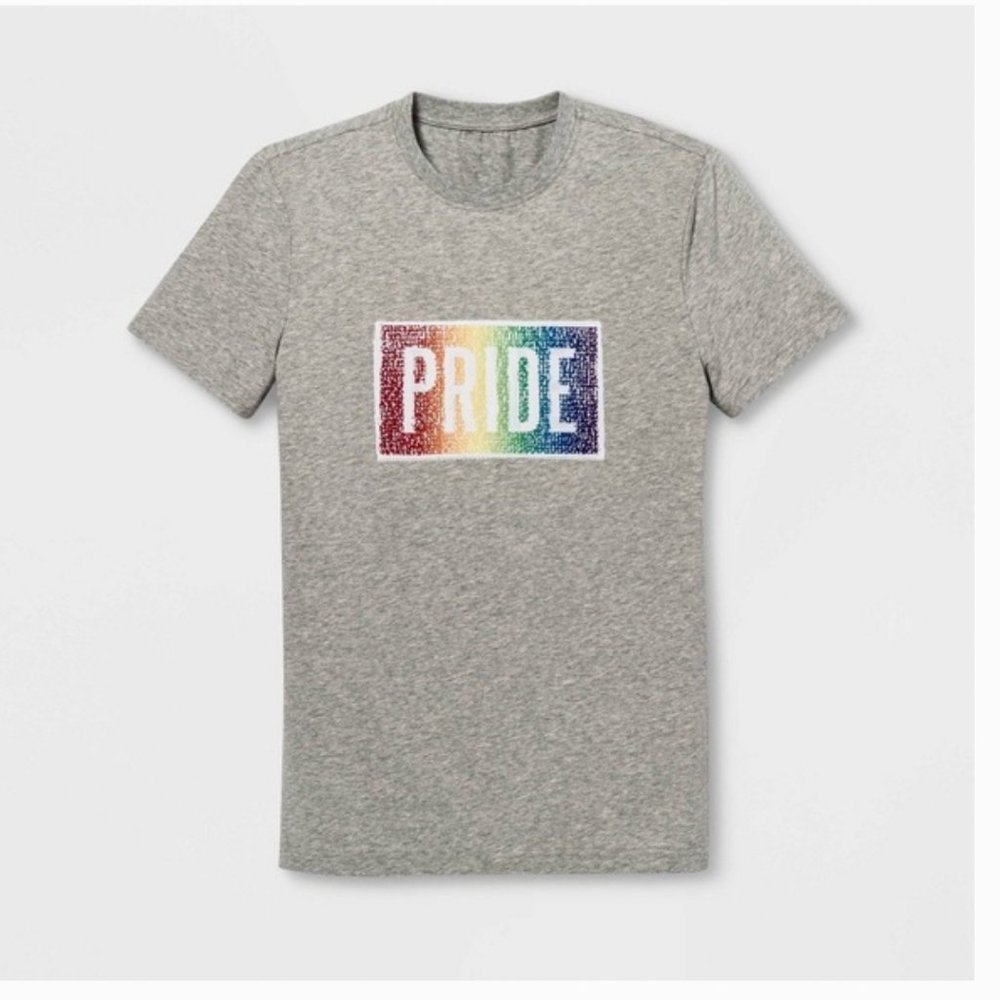 New w/ Tag PRIDE Flip Sequin Shirt Rainbow Pride to Love Changing T-shirt M NEW